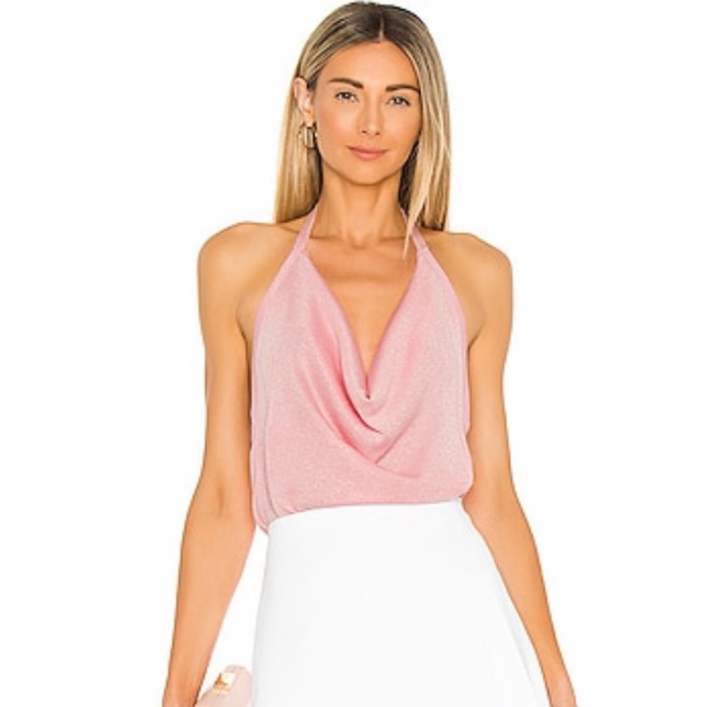 BNWOT -FULL PRICE on REVOLVE- 525 Cowl Neck Top in Flamingo Pink
